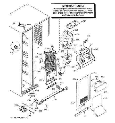 refrigerator parts ge refrigerator parts diagram monogram
