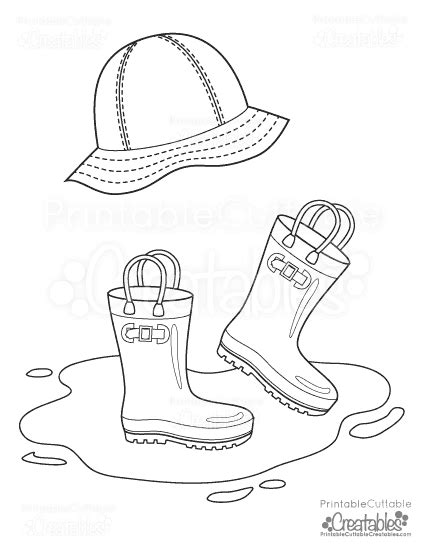 printable rain boot coloring pages  adults jaydintetate
