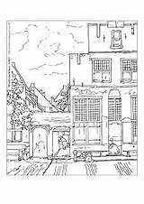 Delft Kleurplaten sketch template