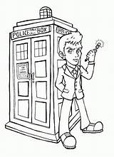 Tardis Getdrawings Drawing Line sketch template