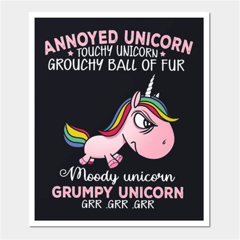 grumpy unicorn choose   vast selection  art prints
