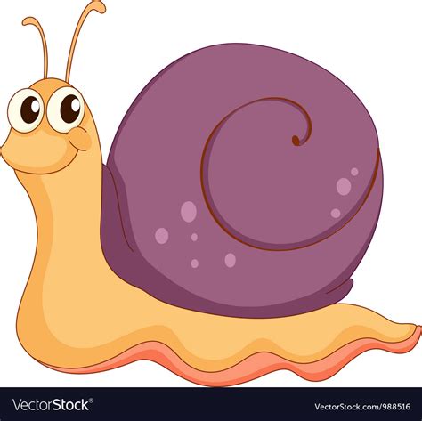 cartoon snail royalty  vector image vectorstock