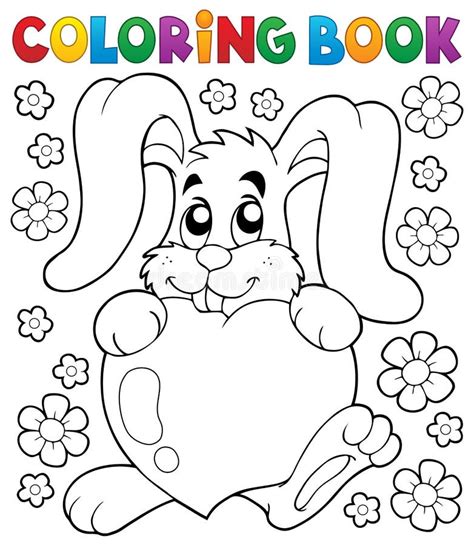 bunny valentine coloring pages hand drawn lovely rabbit  st