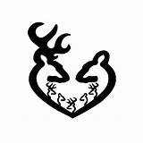 Browning Symbol Deer Doe Buck Family Heart Tattoos Clip Tattoo Decal Decals Car Boy Couple Silhouette Logo Cliparting Babies Related sketch template