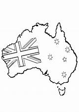 Colouring Australian Flag Familyholiday Australische Tiere Malvorlagen Designlooter Raskrasil Drawings sketch template