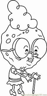 Grandma Squarepants Coloring Spongebob Pages Cartoon Coloringpages101 Color Printable Online sketch template