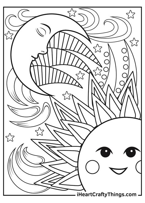 good night moon coloring page