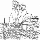 Aristocats Coloring Pages Coloringtop sketch template