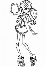 Coloring Pages Monster High Frankie Stein Monsters Netflix Super Scribblefun Drawing Printable Template sketch template