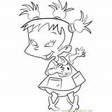 Rugrats Chuckie Finster sketch template