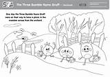 Coloring Bumble Nums Supersimple Gruff Singing sketch template