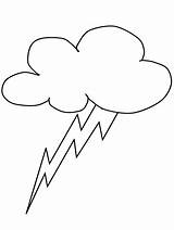Coloring Lightning Pages Printable Nature Colouring Bolt Clipart Cloud Sheet Kids Lightning2 Lightening Print Book Weather Advertisement sketch template