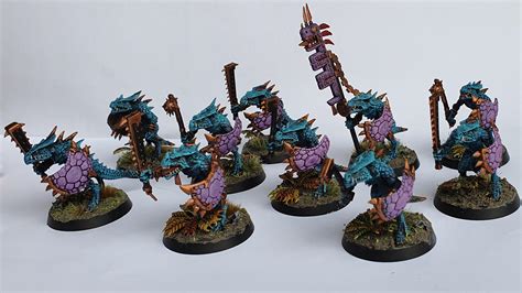 unit  saurus warriors     settled   colour scheme   army