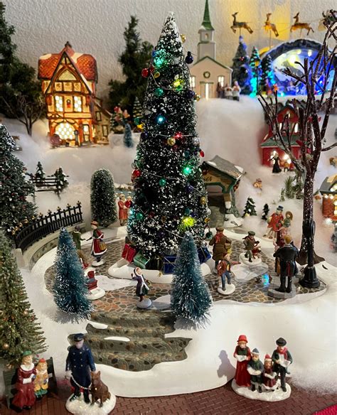 miniature christmas village  home   seasons