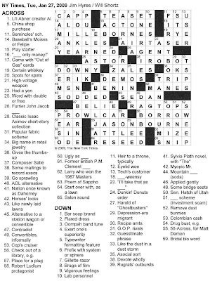 york times crossword  gothic  ugly  sin