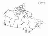 Canada Map Blank Printable Coloring Outline Provinces Drawing Pages Capitals Maps Canadian Colouring Worksheet Line Pdf Flag Turn Wilderness Label sketch template