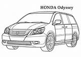 Coloring Honda Pages Colouring Odyssey Cars Color Kids Car Printable Print раскраски Hyundai Books 21kb 724px 1024 Sheets доску выбрать sketch template