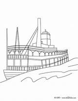 Coloring Steamboat Pages Designlooter 35kb 470px Boat Drawings Print Color Online sketch template