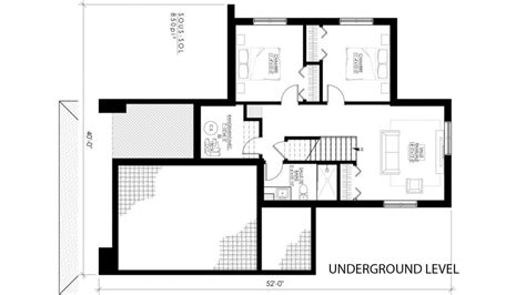 modern bungalow design house plan map