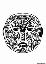 African Coloring Mask Pages Masks Adult Africa Kids Printable Color Adults Print Simple Lion Africains Masques Book Justcolor Colorier Symbols sketch template