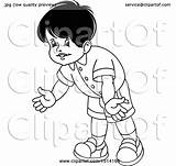 Boy Bending Clipart Grayscale Illustration Over Royalty Vector Lal Perera Clip sketch template