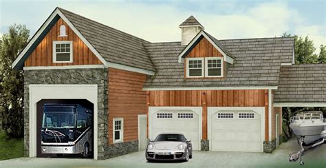 house plans  rv garage decorative canopy