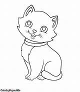 Coloring Cat Pages Coloringpages Site Cow Posters Tutorial Name Buy Animal sketch template