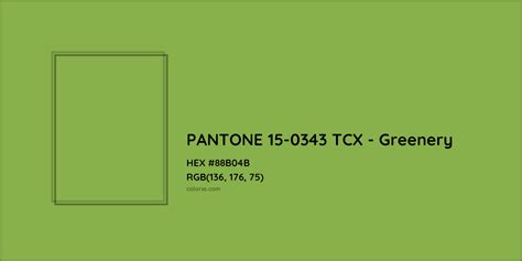 pantone   tcx greenery color color codes similar colors  paints colorxscom