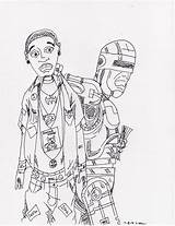 Coloring Soulja Boy Pages Popular sketch template