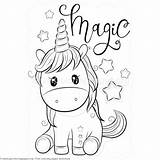 Coloring Magic Unicorn Pages Getcoloringpages sketch template