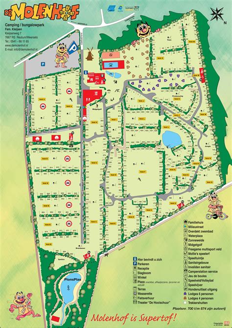 plattegrond de molenhof