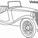 Coloring Classic Pages Car Vintage Netart Kids sketch template