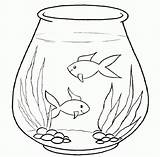 Coloring Aquarium Fish Pages Sheets Advertisement sketch template
