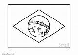 Brazil Flag Coloring Pages Catholics Homegrown sketch template