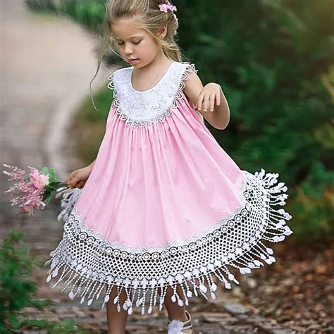 buy baby summer lace vest dress  girls clothing