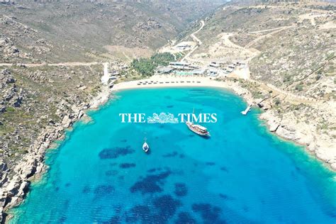 article   times ios  greek island    party town  luxury resort