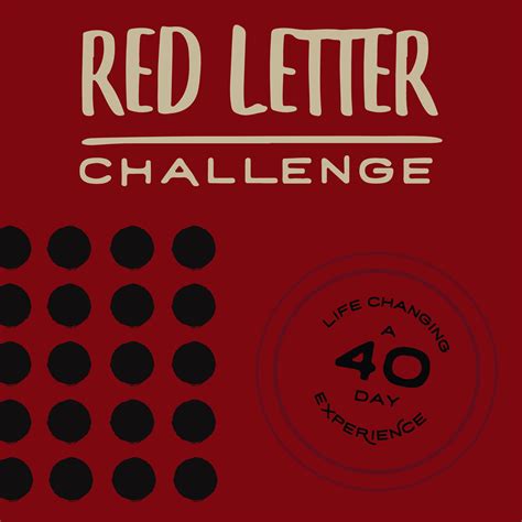 red letter challenge st matthew lutheran church