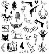 Stencils Finger Kritzelei Insta Desenhos Tattos Poke sketch template