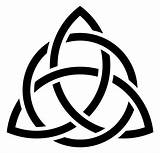 Knot Trinity Triquetra Clipart Symbol sketch template