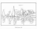 Monet Coloring Book Early Years sketch template