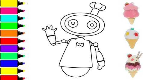 babybus coloring pages cool robot vending machine babybus drawing