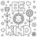 Kindness Coloritura Gentile Vettore Growth Preschool Mindset sketch template