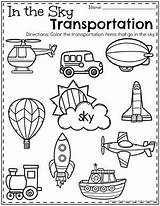 Preschool Sorting Planningplaytime Transporte Niños Printables Tracing Helpers Ingles Playtime Medios Letters Transports sketch template