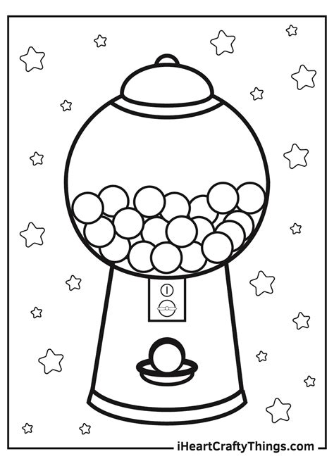 cotton candy coloring sheet coloring pages