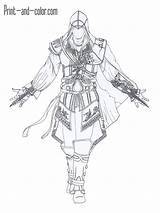 Creed Jogos Ezio Cool Lineart Ausmalbilder Gamers Auditore Malvorlagen Final Sketches Ac2 Wx Buscando sketch template