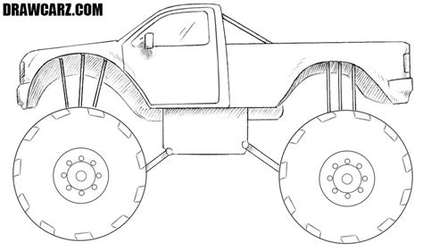 draw  monster truck