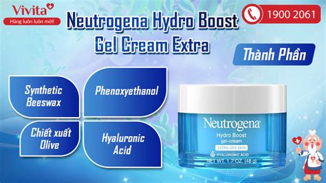 Kem Neutrogena Hydro Boost Gel Cream Extra Dry Skin Dưỡng Ẩm Cho Da