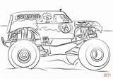 Coloring Digger Grave Monster Truck Pages Printable Drawing Dot Games sketch template