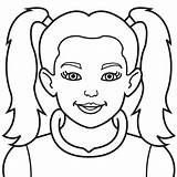 Coloring Face Human Pages Girl Getcolorings Printable Realistic Color sketch template