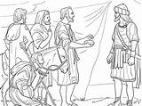 Joshua Gibeonites Israelites Printable Caleb Sofia Josué Cross Jericho Deceive sketch template
